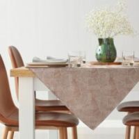Eurofirany obrus Isla 85 x 85 cm ciemnobeżowy