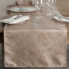Eurofirany obrus Isla 40 x 140 cm ciemnobeżowy