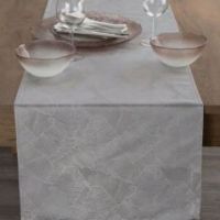 Eurofirany obrus Isla 40 x 140 cm srebrny