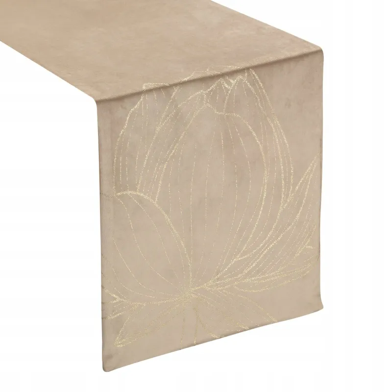 Eurofirany obrus Blink 12 35X140 cm beżowy Eurofirany obrus Blink 12 35X140 cm beżowy