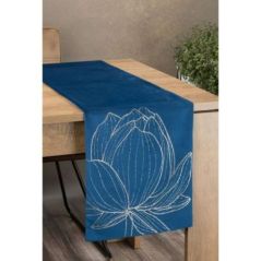 EUROFIRANY OBRUS BLINK 12 35X140 CM GRANATOWY