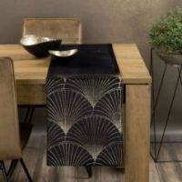 Eurofirany obrus Blink 14 35X140 cm czarny