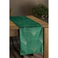 Eurofirany obrus Blink 14 35X140 cm ciemnozielony
