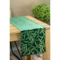 Eurofirany obrus Blink 15 35X140 cm ciemnozielony