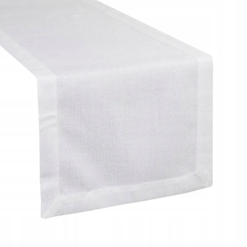 Eurofirany obrus Stella 2 40 x 180 cm biały Eurofirany obrus Stella 2 40 x 180 cm biały