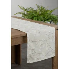 Eurofirany obrus Flore 4 40X180 cm beżowy