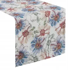 Eurofirany obrus Flore 7 40X140 cm biały