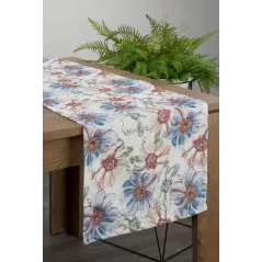 Eurofirany obrus Flore 7 40X140 cm biały