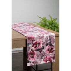 Eurofirany obrus velvet 1 35X180 cm pudrowy