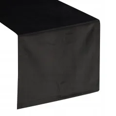 Eurofirany obrus velvet 40 x 140 cm czarny