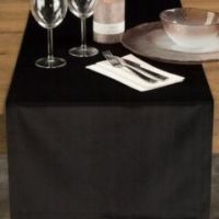 Eurofirany obrus velvet 40 x 140 cm czarny