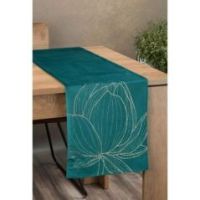 Eurofirany obrus Blink 12 35X140 cm ciemnoturkusowy