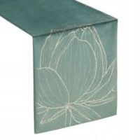 Eurofirany obrus Blink 12 35X140 cm ciemnomiętowy