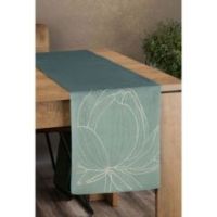 Eurofirany obrus Blink 12 35X140 cm ciemnomiętowy