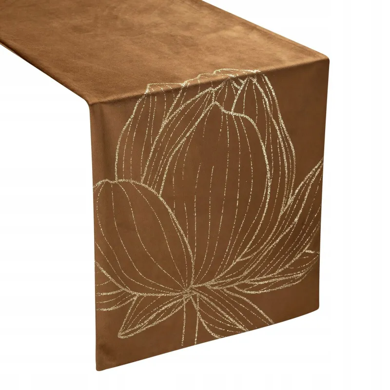Eurofirany obrus Blink 12 35X140 cm brązowy