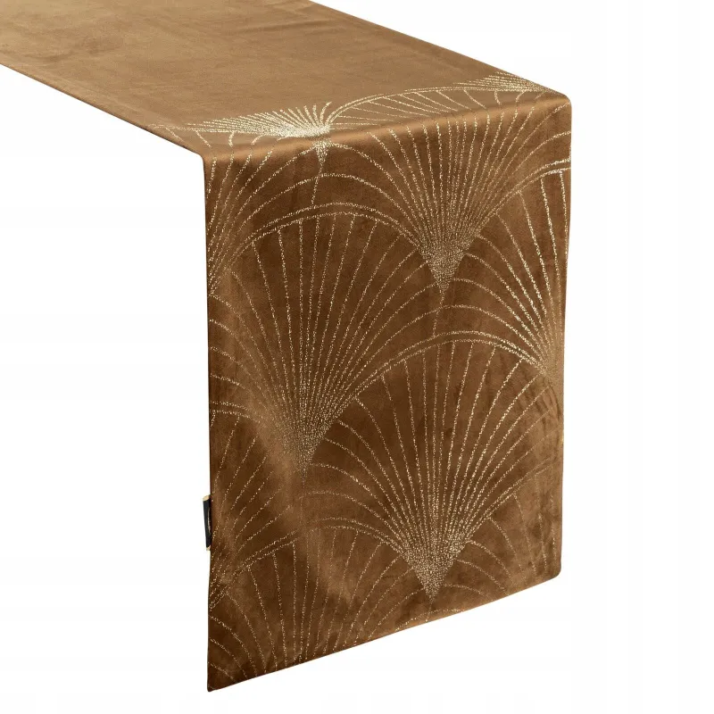Eurofirany obrus Blink 14 35X140 cm brązowy