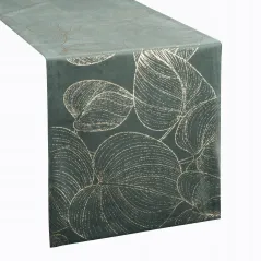Eurofirany obrus Blink 16 35X140 cm ciemnomiętowy