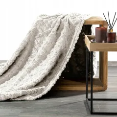 Koc Eurofirany D91 Warkocz 150 x 200 cm biały