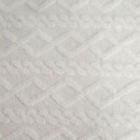 Koc Eurofirany D91 Warkocz 200 x 220 cm biały