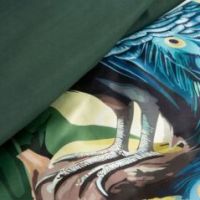 Eurofirany komplet pościeli satynowej Pavo 220 x 200 cm zielony