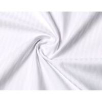 Biała poszewka hotelowa adamaszek 70x80 pasek 4 mm