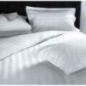 Poszewka Hotelowa Adamaszek Biała 145 g/m² 70x80 Pasek 4mm OEKO-TEX
