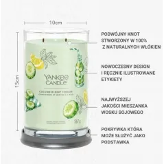 Świeca Yankee Candle Cucumber Mint Cooler tumbler