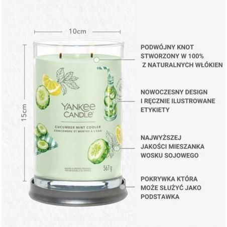 ŚWIECA YANKEE CANDLE CUCUMBER MINT COOLER TUMBLER