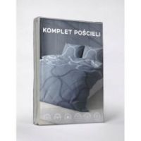 Komplet pościeli 160X200 satyna z mikrowłókna granat