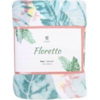 Koc Essex Floretto odcienie zielonego 150x200