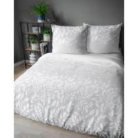 Pościel bawełniana 220x200 bawełna komplet pościeli liście kwiaty szare
