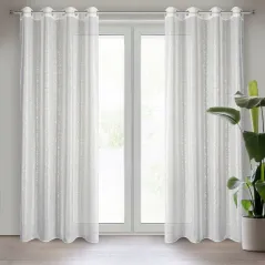 Eurofirany zasłona gotowa D91 Mily1 140 x 250 cm biały
