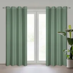 Eurofirany zasłona gotowa Rita 140 x 250 cm ciemnomiętowy