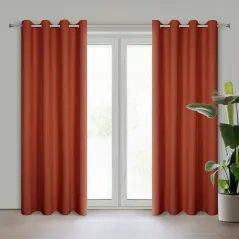 Eurofirany zasłona gotowa Rita 140 x 250 cm ceglasty