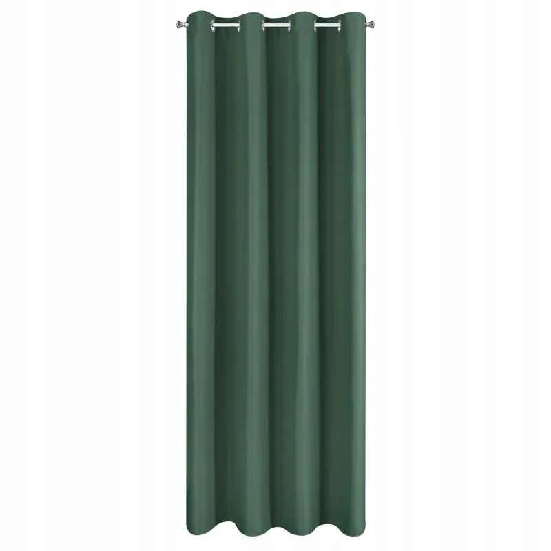 Eurofirany zasłona gotowa Adari 140 x 250 cm ciemnozielony
