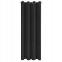 Eurofirany zasłona gotowa Adari 140 x 250 cm czarny