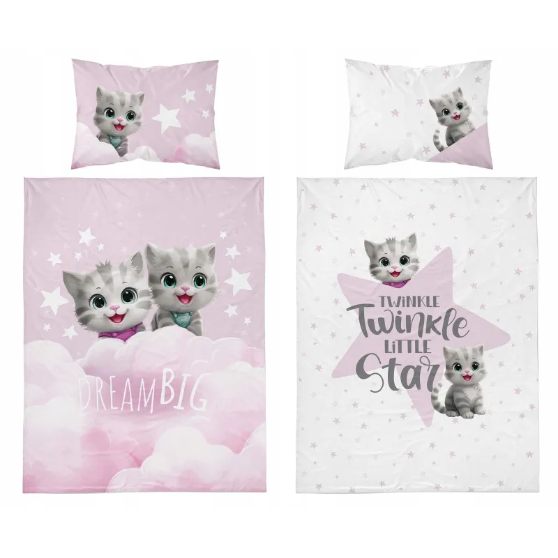 Komplet pościeli bawełna mayamoo kotki 100x135 Komplet pościeli bawełna mayamoo kotki 100x135