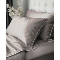 Komplet pościeli z makosatyny Pure Collection beżowa z lamówką 140x200