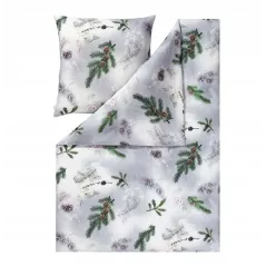 Pościel flanelowa 220X200 Estella Pine Twigs sosna