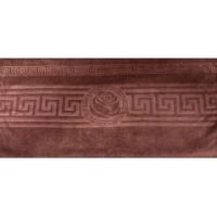 Ręcznik 70X140 mikrofibra szybkoschnący brąz ze wzorem