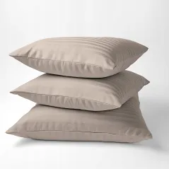 Poszewka satyna Pure Taupe 70X80