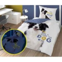 Pościel bawełna młodzieżowa Dog 4088A 160/200 fluo