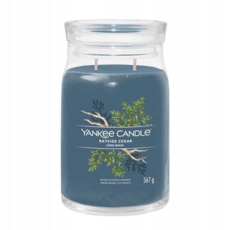 YANKEE CANDLE SIGNATURE ŚWIECA DUŻA BAYSIDE CEDAR