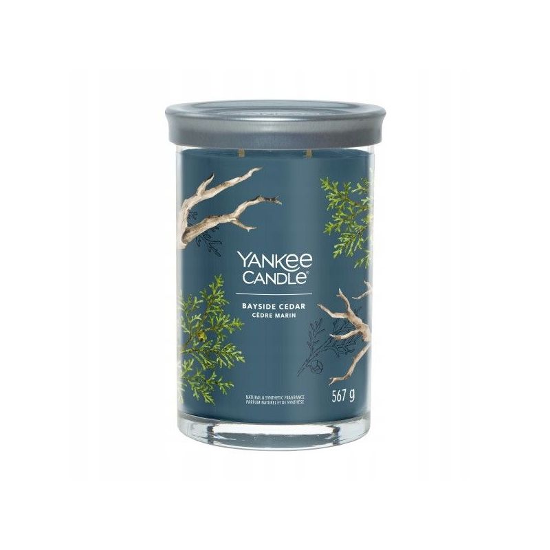 YANKEE CANDLE SIGNATURE TUMBLER Z 2 KNOTAMI BAYSIDE CEDAR