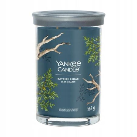 YANKEE CANDLE SIGNATURE TUMBLER Z 2 KNOTAMI BAYSIDE CEDAR