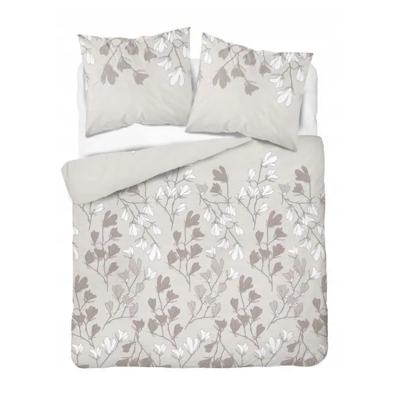 Pościel flanelowa 160X200 Magnolie beż 4954A Pościel flanelowa 160X200 Magnolie beż 4954A