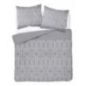Posciel flanelowa 160X200 szara geometria 4941A Posciel flanelowa 160X200 szara geometria 4941A