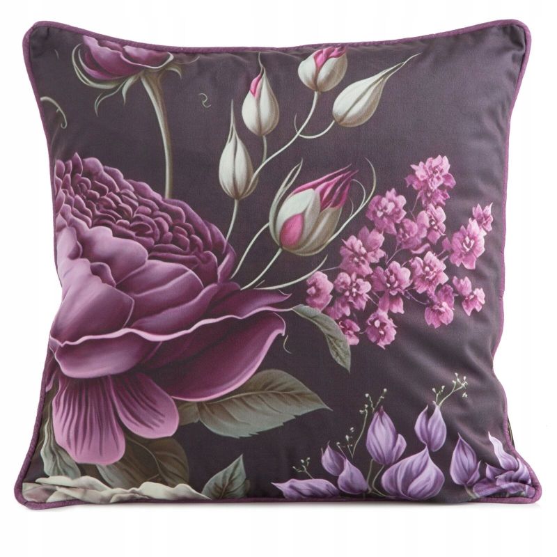 Eurofirany poszewka velvet 120 45 x 45 cm fioletowy