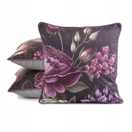 Eurofirany poszewka velvet 120 45 x 45 cm fioletowy