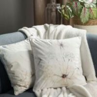 Eurofirany poszewka velvet 127 45 x 45 cm kremowy
